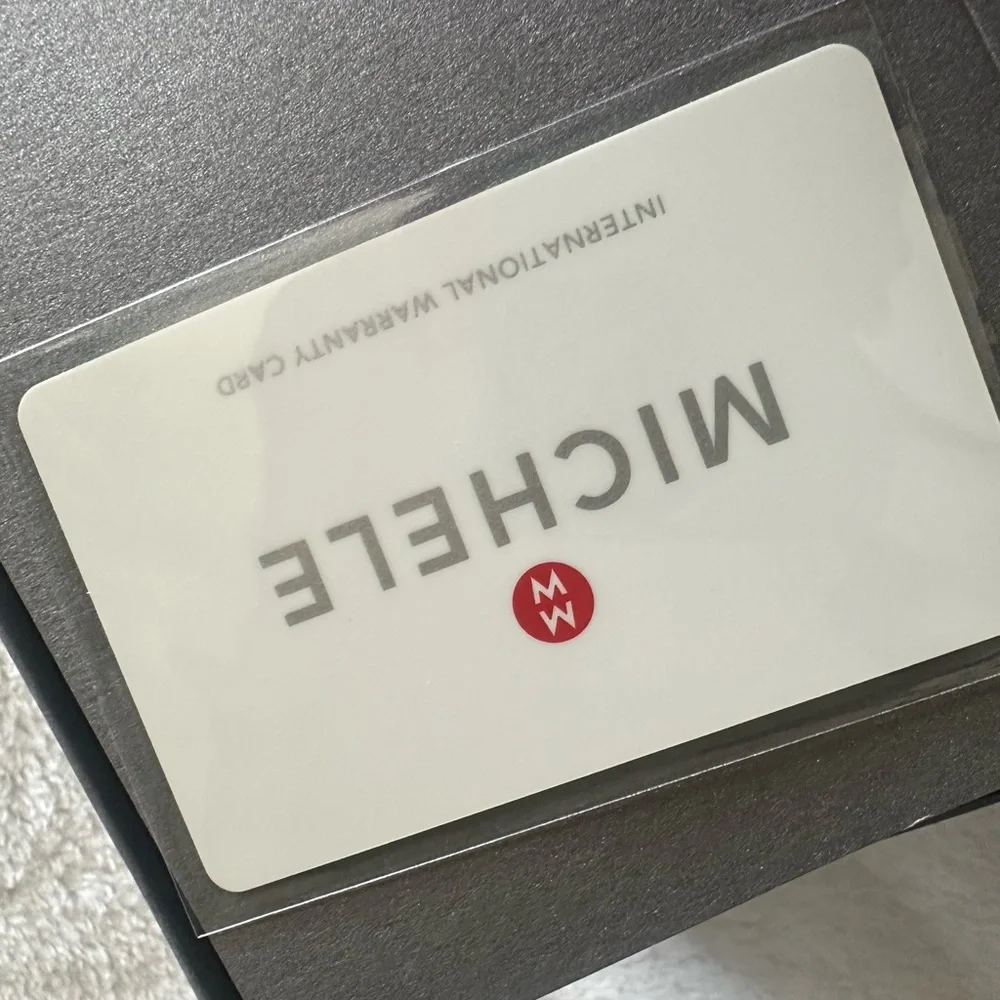 Michele Silver Watch with Roman Numerals. Links and box included! - Picture 7 of 12